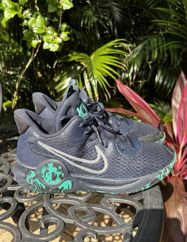 Nike KD Trey 5 IX Obsidian Clear Emerald Blue Size 9 CW400-400 Basketball Shoes