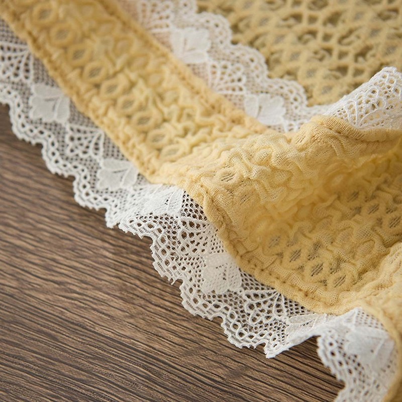 Contrast Pattern Date Night Intimate Wear Men's Lace Briefs 90%Nylon+10%Spandex gallery