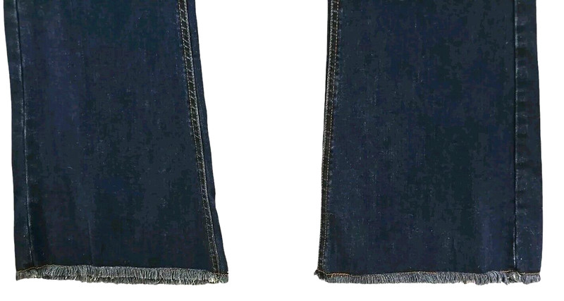 Bling A Gogo ~Youth Size XL~ Blue Denim Elastic Waist Jeans Raw Hem NWT. gallery