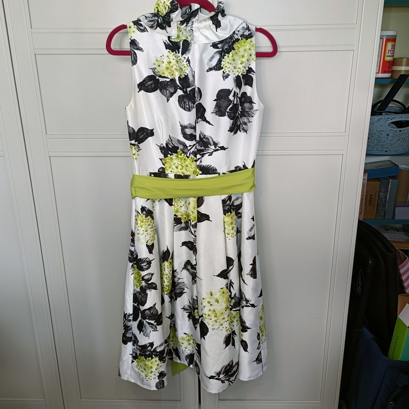 Vintage Jessica Howard Lime Green Ruffle Dress for Wedding, Party Size 12 gallery