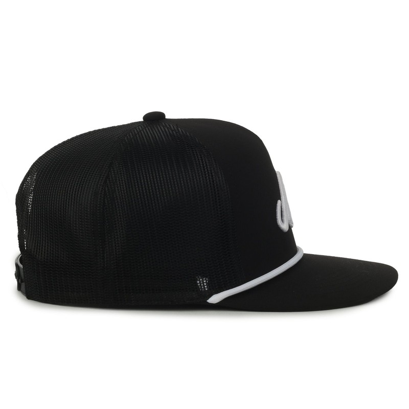 Outdoor Cap Black Mr. Wedding Text Graphic Trucker Hat, Premium Pongee Mesh Back gallery