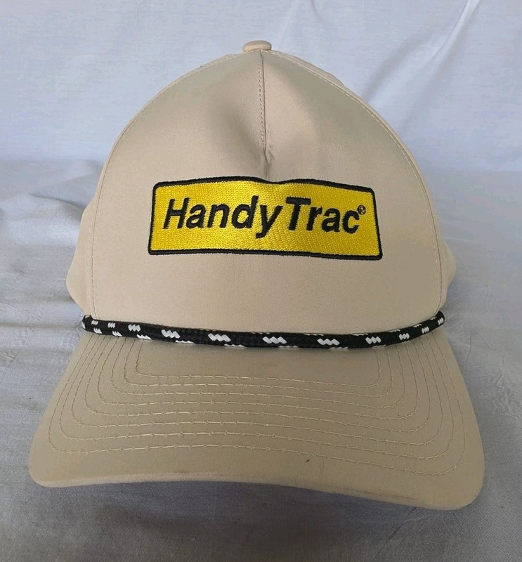 Handy Trac Hat Snapback Baseball Cap Mens Tan