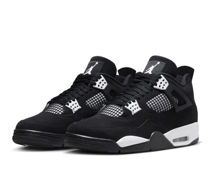 Jordan 4 Retro “White Thunder” Men’s Mid Top Basketball Us Shoes Size 7-12