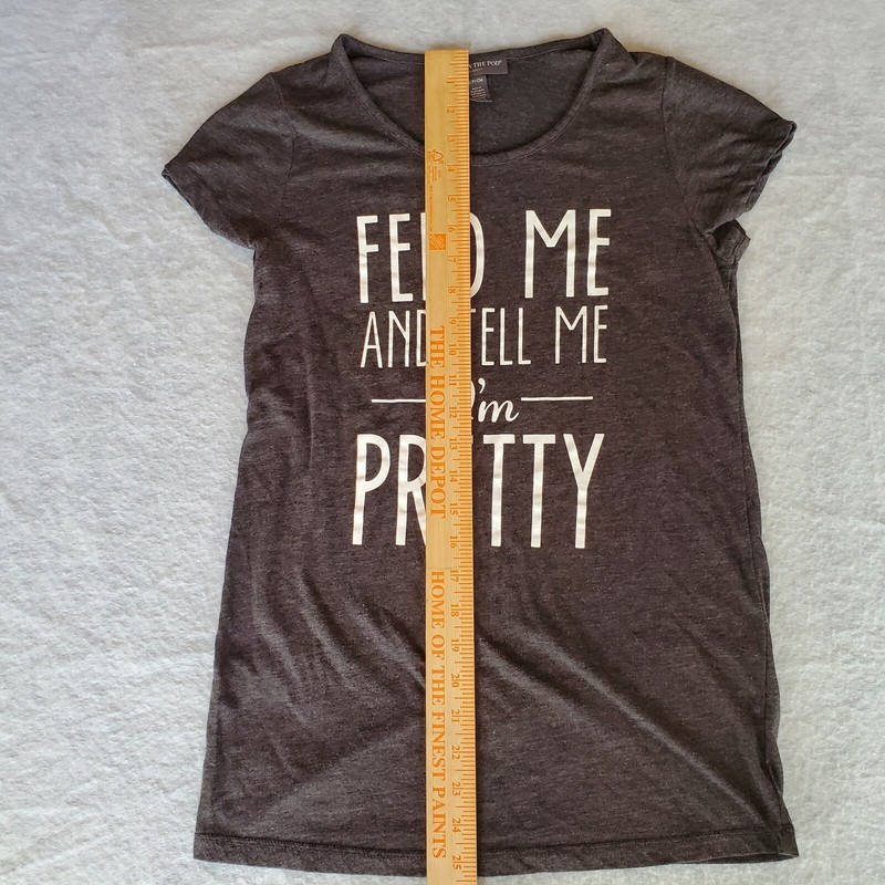 A Pea In The Pod Tee Shirt Size Small "Feed Me And Tell Me I'm Pretty" gallery