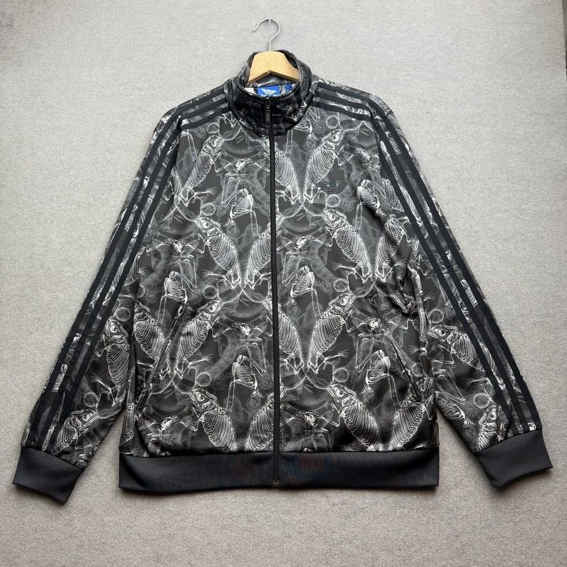ADIDAS Track Jacket Men L Chameleon X RAY AOP Animal Reptile Originals Trefoil