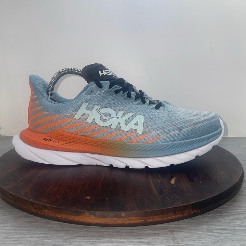 Hoka One One Mach 5 Blue Orange Running Shoes Sneakers 1127893 MSPBL Men’s 8 D