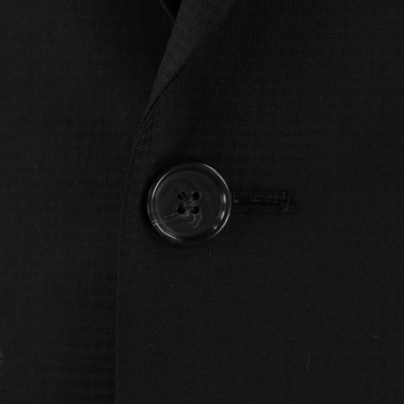 Jack Victor NWD Wool Blend Two Piece Suit Size 42L US Napoli In Black Check gallery