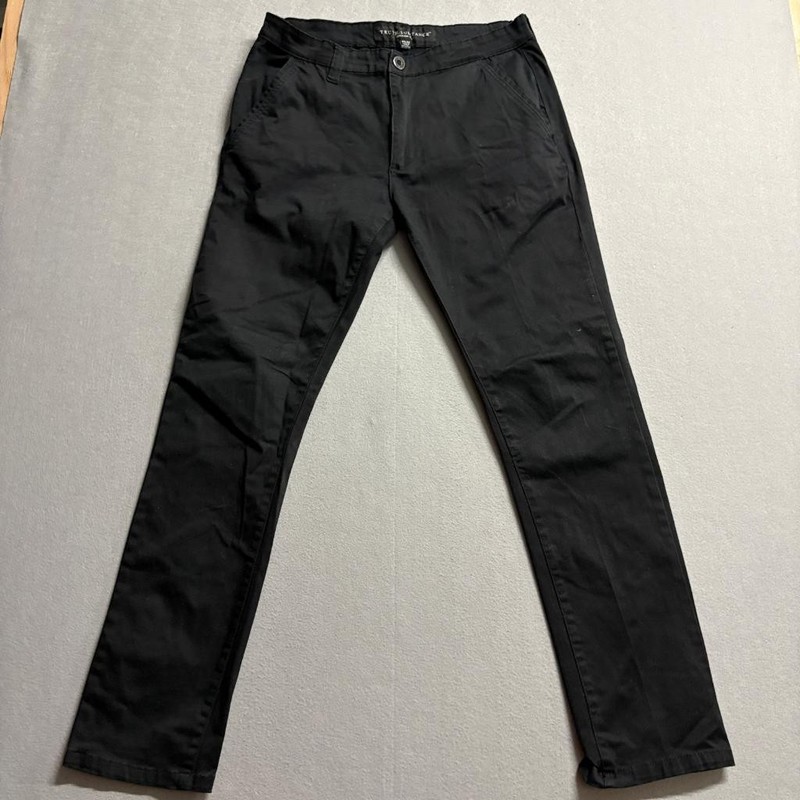 Truth Substance Common Sense Pants Mens 34×32 Black Cotton Blend Stretch Chino