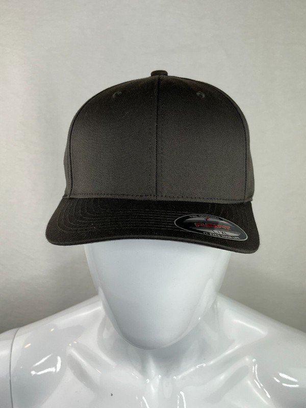 FLEXFIT Classic ORIGINAL 6-Panel Fitted Baseball Cap/Hat L/XL New Dark Gray