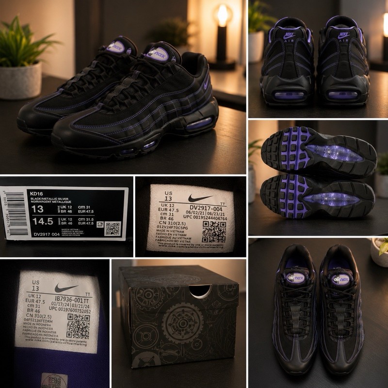 Nike Air Max 95 OG Men’s Sneakers Black/Purple IB7936-001