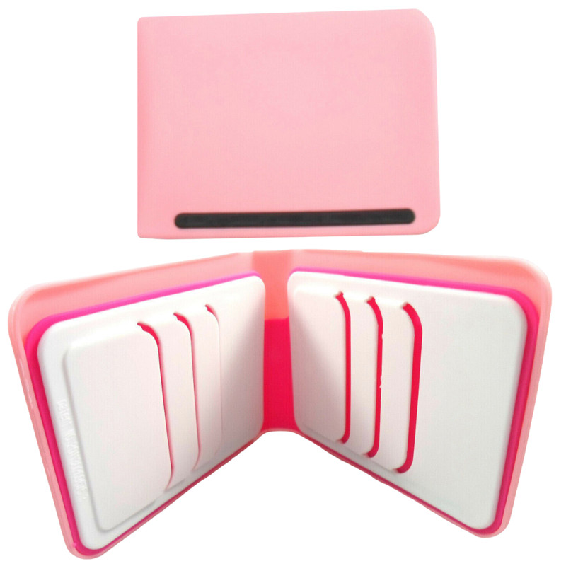 Wallet Silicone Rubber Recycled Soft Pink Money Credit Card ID Holder Bifold