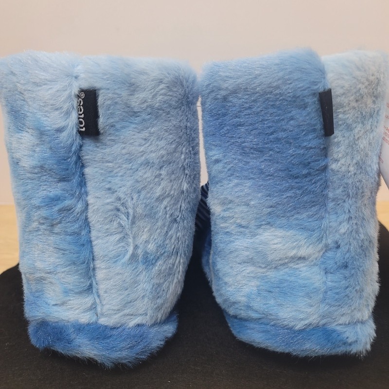BLUE DRAGON SLIPPERS Little Kids Size 7-8 TOTES Toasties Washable w/Rubber Sole gallery