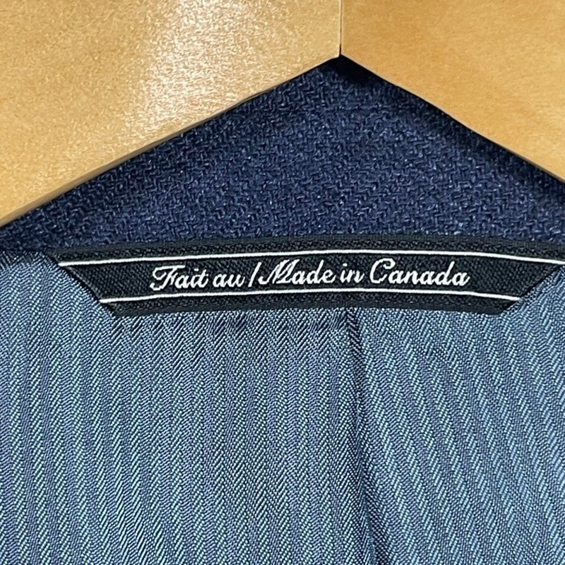 Jack Victor Sport Coat Mens 42R Blue Wool Bamboo Silk Blazer Office Professional gallery