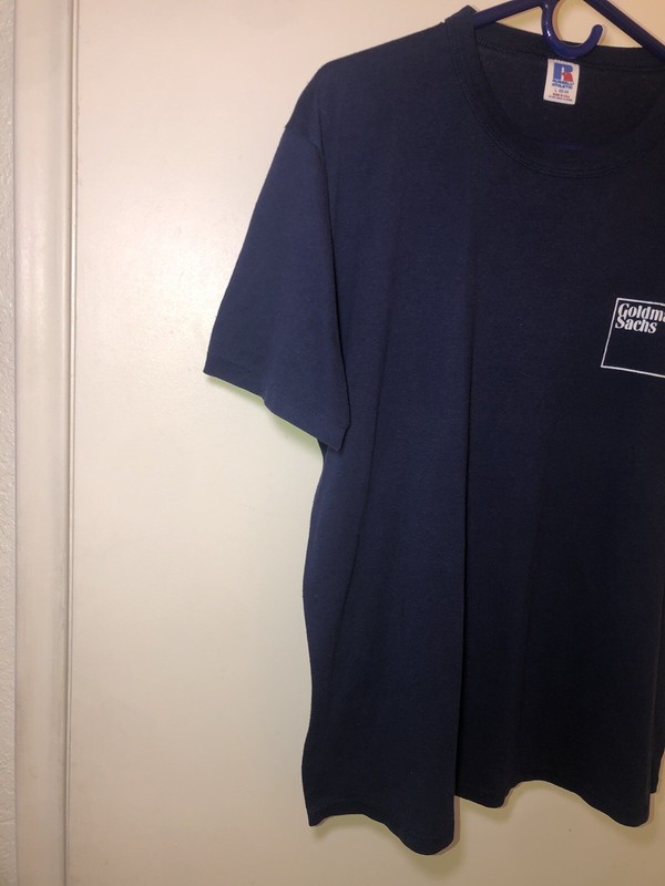 Vintage Goldman Sachs Logo Russell T-Shirt Size Large Made In USA VERY RARE 80s gallery