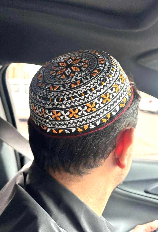 TRADITIONAL HAND MADE EMBROIDERED TURKMEN TRIBAL TAHIYA HAT – SMALL