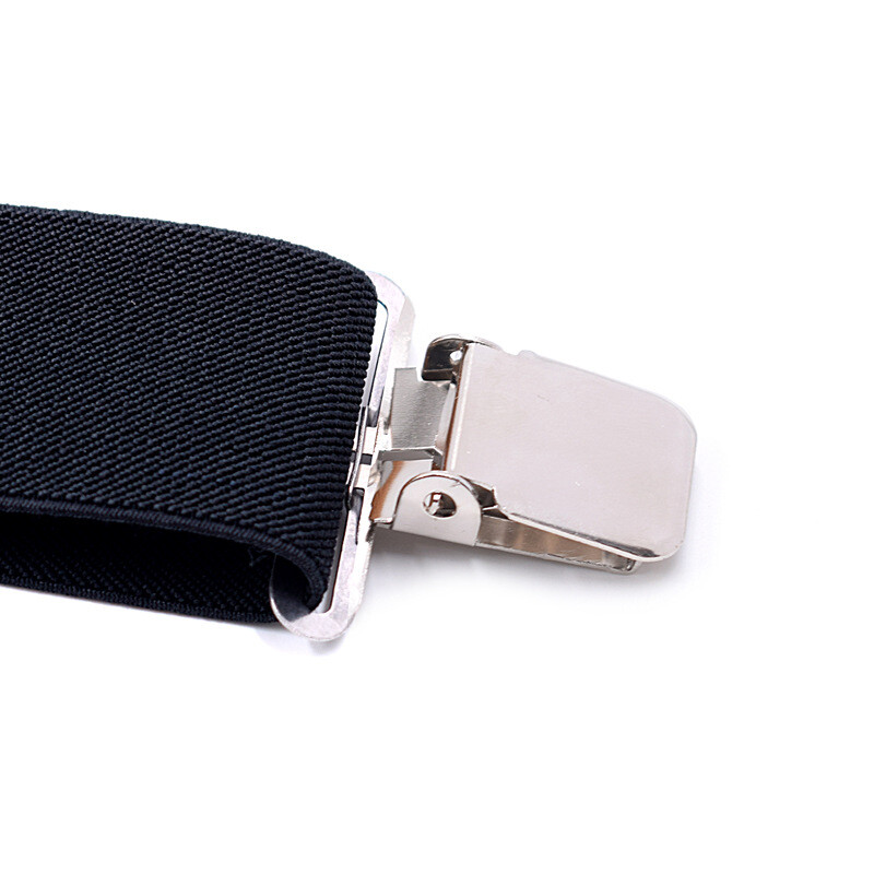 TechTongda Adjustable Mens Braces Suspenders Black 50mm X High Elastic Material gallery