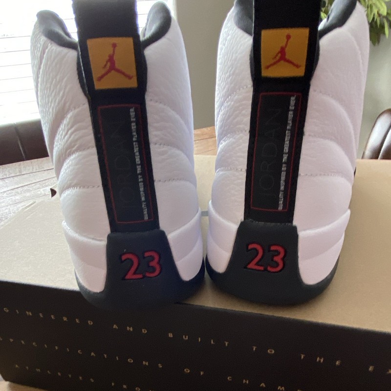 Jordan Air Jordan 12 Retro Taxi White/Black/Gold CT8013-117 2025 gallery