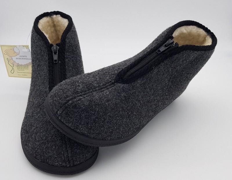 INTERMAX Hausschuhe Hüttenstiefel Hausstiefel Hüttenschuhe warm Filz&Wolle 40-47 gallery