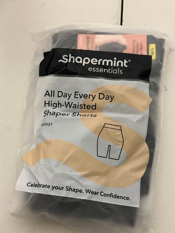 Shapermint Black All Day Every Day High Waisted Shaper Shorts Women’s M / L NEW