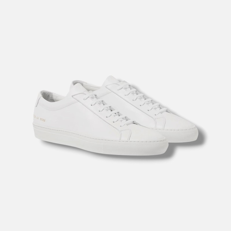 COMMON PROJECTS Womens White Original Achilles Leather Sneakers Size 40 gallery