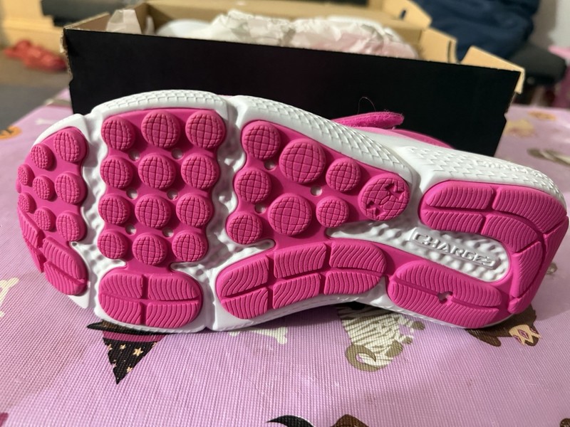 NWT GIRLS UNDER ARMOUR SZ 3Y SHOES PINK/YLW ASSERT 10 AC UA GPS Regulator gallery