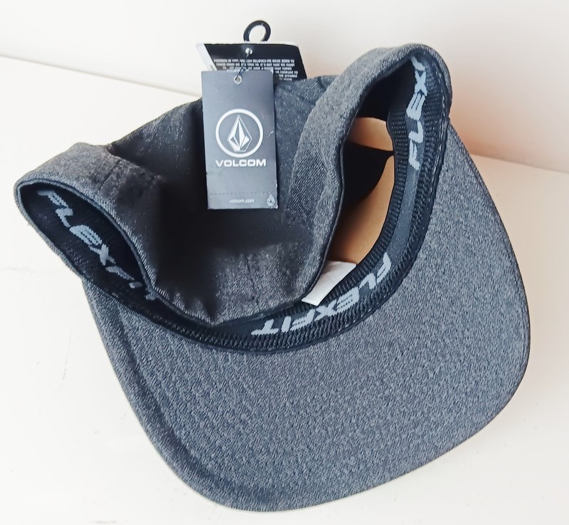 Volcom Full Stone Dark Heather Gray Logo Hat Cap Size Large/ XL NWT gallery