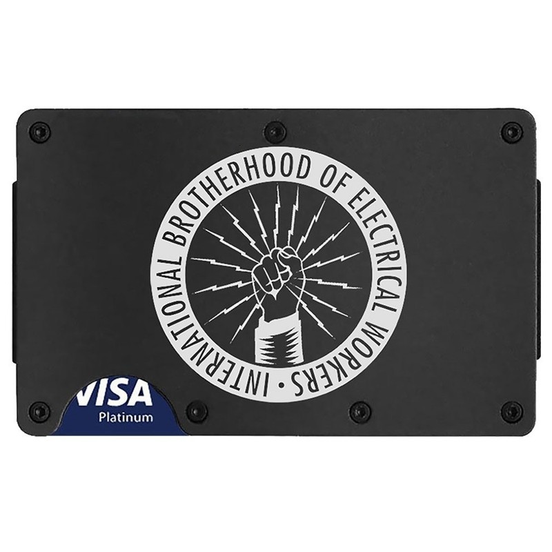 IBEW Electrical Workers RFID Blocking Laser Engraved Wallet Clip or Strap D7 gallery