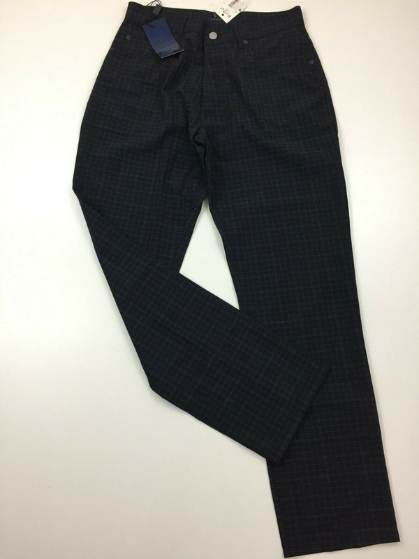 NWT LIMEHAUS FRED SEGAL Men's sz 32R Black White Subtle Checks 5 Pocket Pant gallery