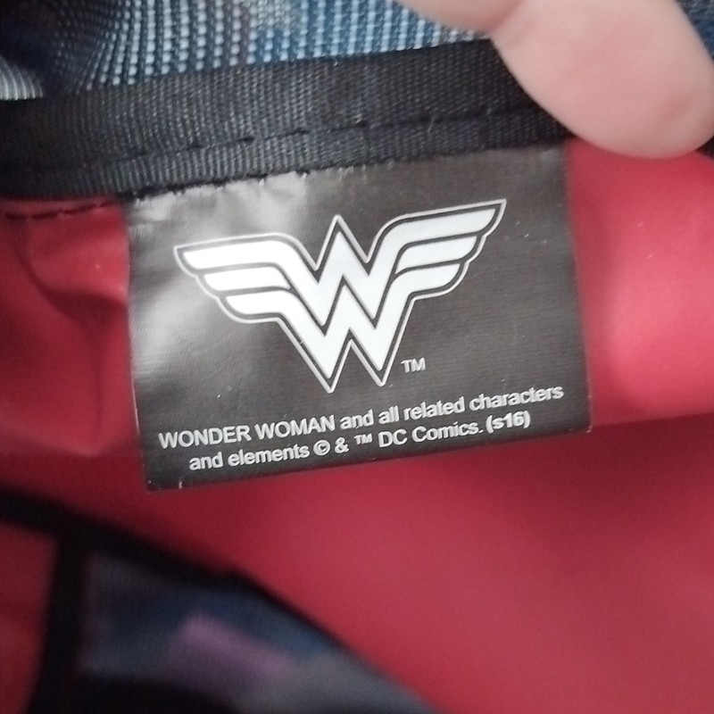 2016 DC Comics Wonder Woman Mini Backpack Red Blue Stars Polyester Adjustable gallery