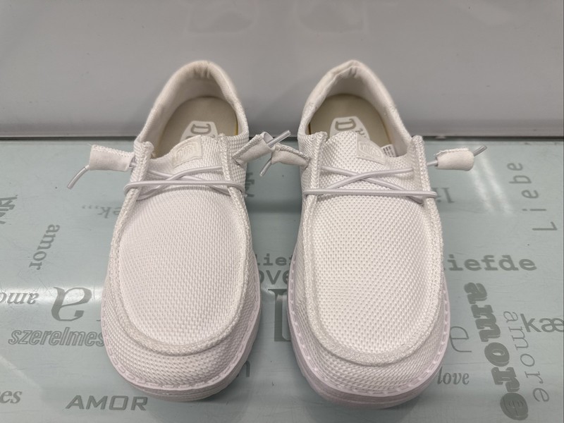 Hey Dude Wendy Funk Mono White Mesh Loafers Women’s Size 6(37).