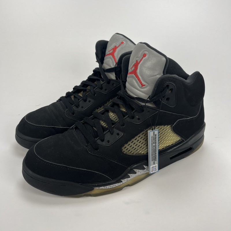 Size 12 – Jordan 5 OG Mid Black Metallic Silver (2016) 845035-003