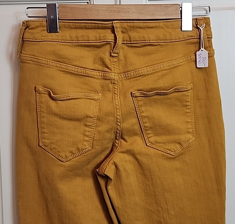 Universal Thread Mustard Yellow Skinny Jean Women Size 2 28x29 Stretch 120-35141 gallery