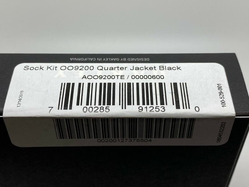 AUTHENTIC OAKLEY Quarter Jacket EAR SOCKS KIT BLACK BRAND NEW gallery