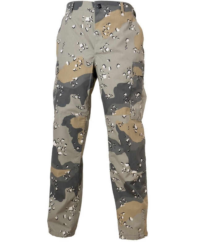 Afghan Border Police Grey Chocolate Chip Camo Pants Rip-Stop Size Medium 31-35W