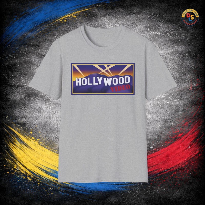 Hollywood Video Shirt Retro Graphic T-Shirt Unisex S-3XL