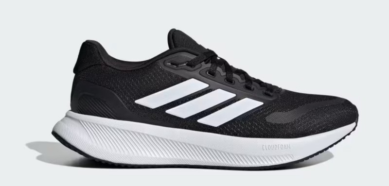 BRAND NEW Adidas Runfalcon 5 J Running Sneaker Black/White Size 4.5 Youth