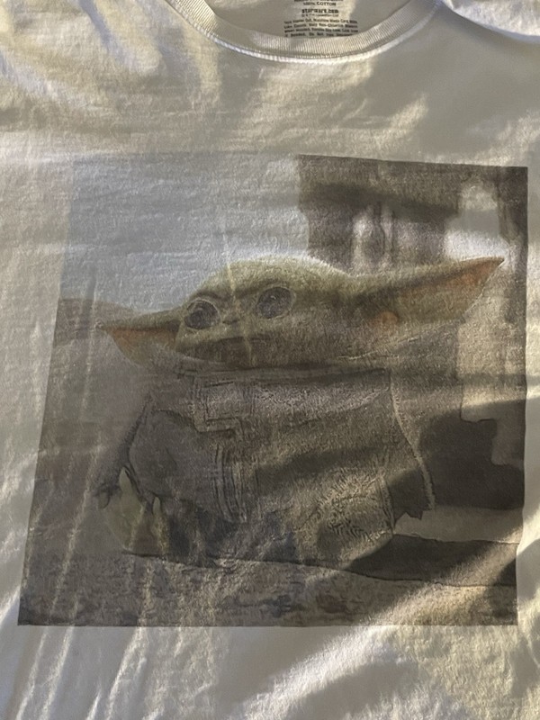 Star Wars Men's T-Shirt the Mandalorian Baby Yoda Short Sleeve Size M gallery