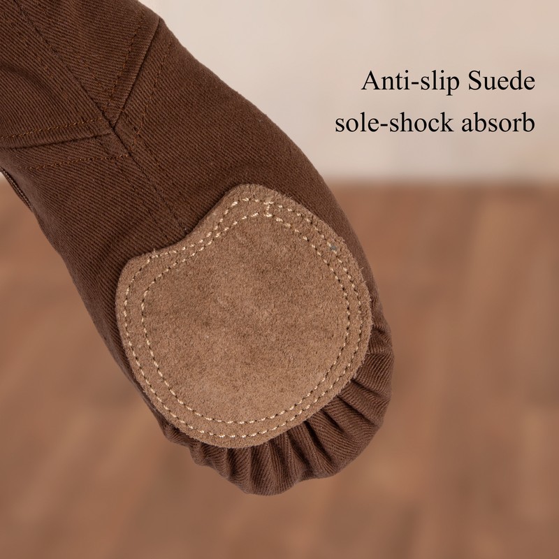 Women and Girls' Ballet Shoes Gymnastics Yoga Dance Slipper Split-Sole gallery