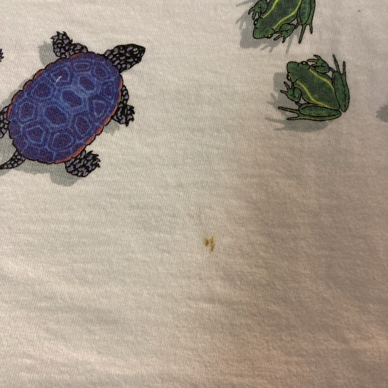 Vintage 90s Turtle Frog Dragonfly All Over Print Dan Gilbert Graphic Shirt M gallery