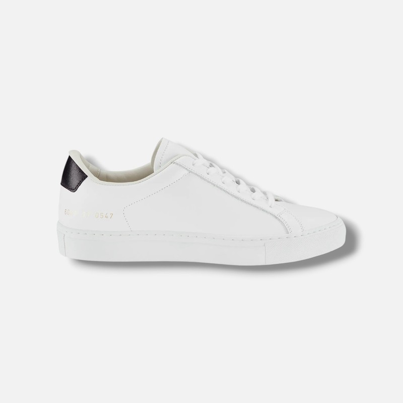 Common Projects Women’s White Retro Leather Low-Top Sneaker Shoe Size EU:35 US:5