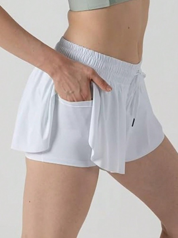 "SALE" Flowy Butterfly High Waisted Athletic Shorts For Women Yoga Gym Tennis gallery