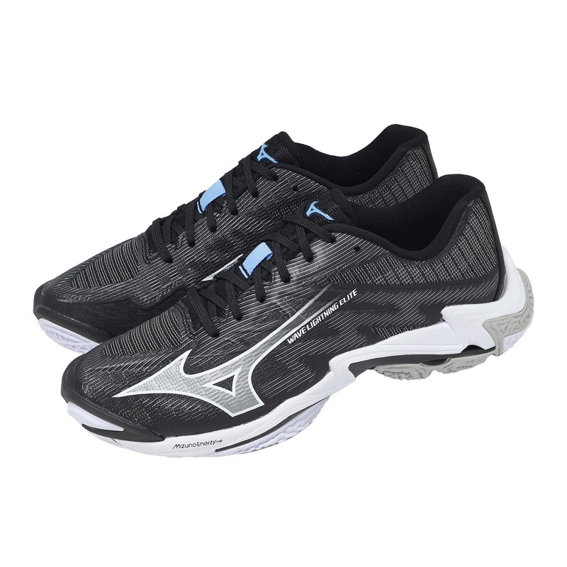 Mizuno Wave Lightning Elite Wide Black White Grey Men Volleyball V1GA2601-52