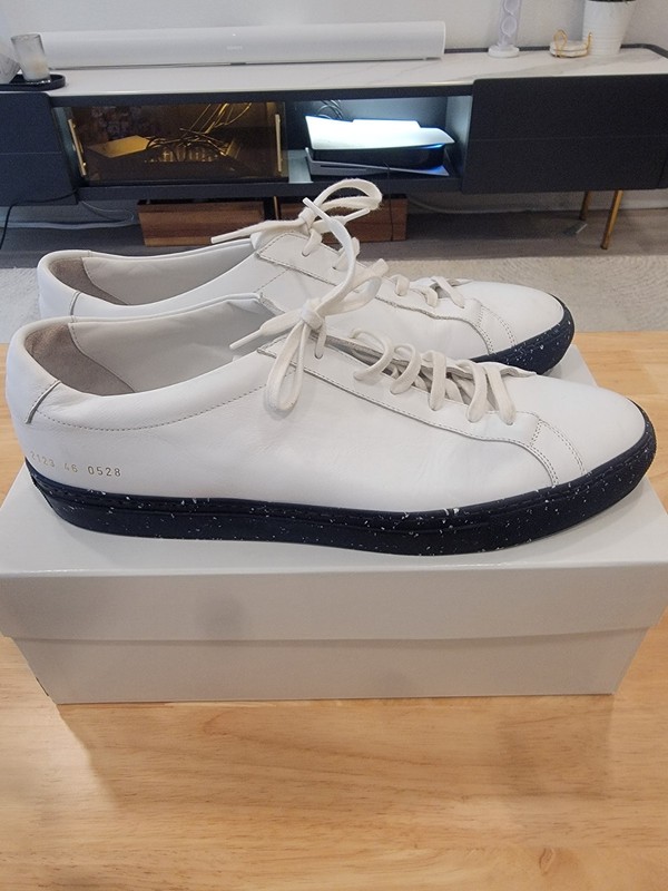 Common Projects Achilles Low White Navy EU 46 US 13 gallery