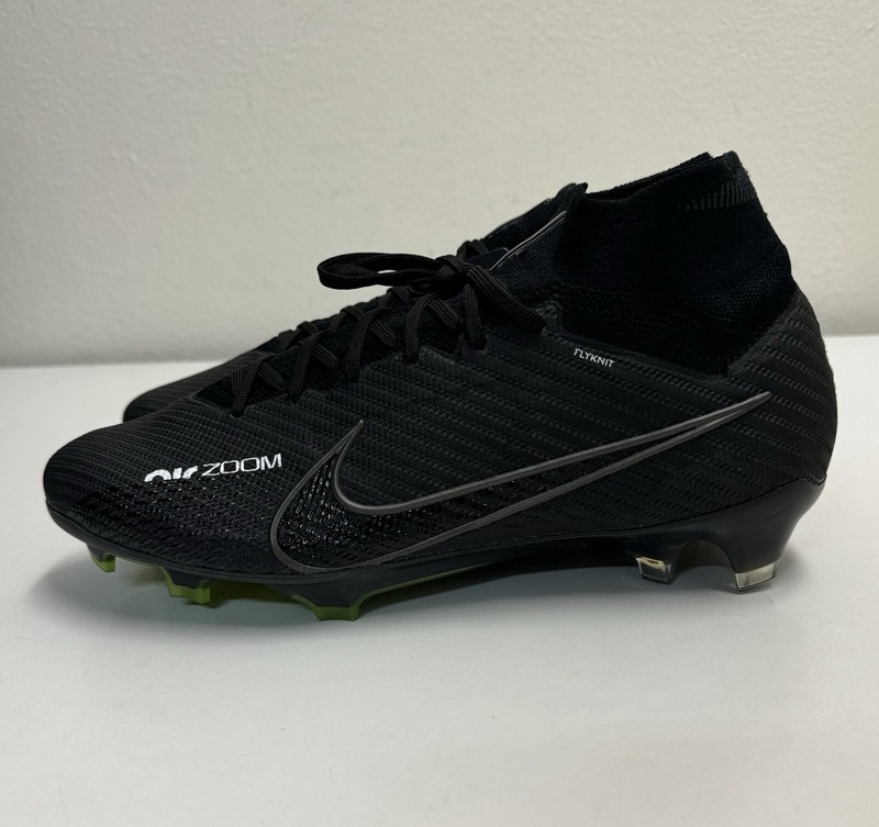 Nike Mercurial Superfly 9 Elite FG Mens Sz 10 Black Dark Smoke Grey DJ4977-001