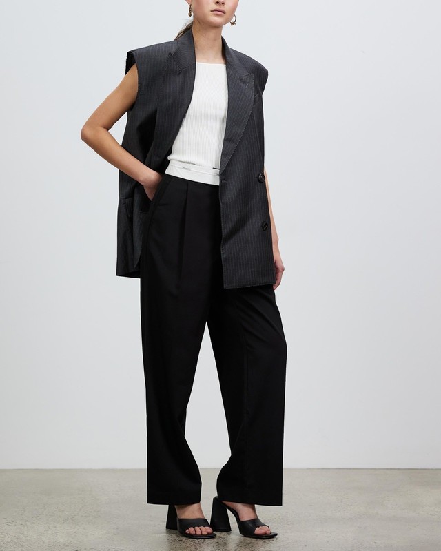 CAMILLA AND MARC Women Black Sebastian Pants sz6 RRP$380 gallery