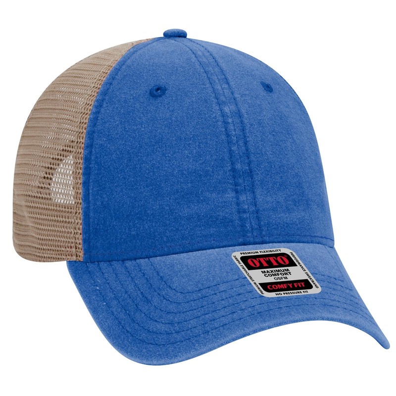 OTTO CAP “OTTO COMFY FIT” 6 Panel Low Profile Mesh Back Trucker Hat – 121-1202