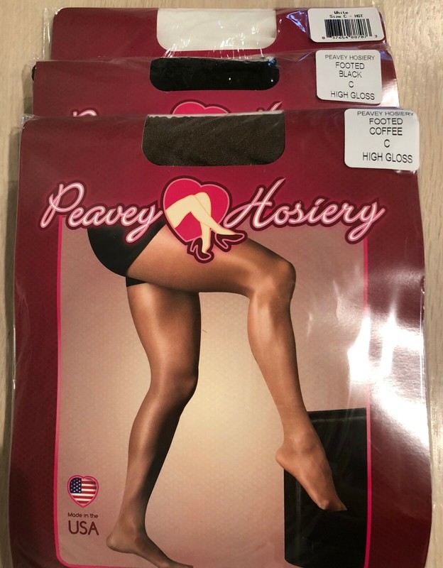 PEAVEY HIGH GLOSS TIGHTS Hooters WingHouse Uniform Hosiery PICK UR SIZE C D Q XL gallery