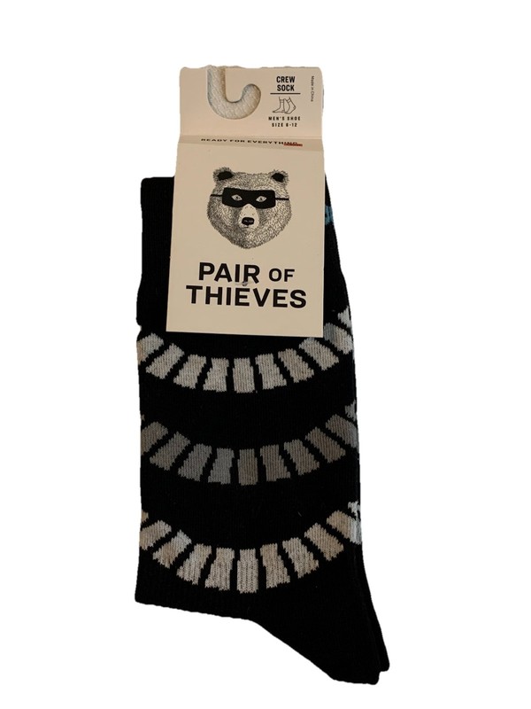 Pair Of Thieves Mens Crew Socks 1 Pair Shoes Size 6-12 No Shift Fit New