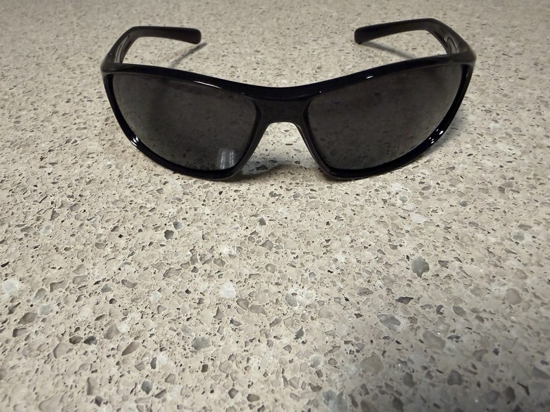 Nike Rabid Wrap Sunglasses Black Frame Gray Tinted Lenses 64-14-140 EV1131