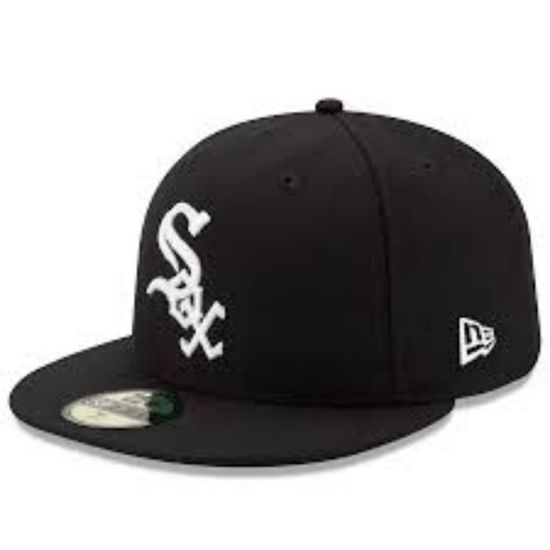 NWT NEW ERA 9FORTY CHICAGO WHITE SOX BLACK BASEBALL CAP SIZE 7 (55.8 CM)